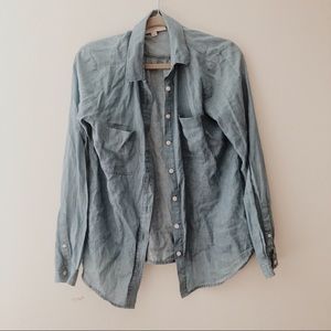 LOFT denim button down